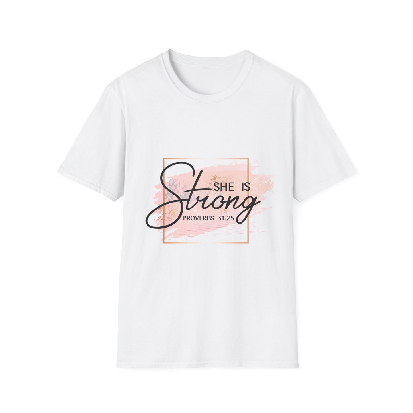 Empowering Proverbs 31:25 Unisex Softstyle T-Shirt