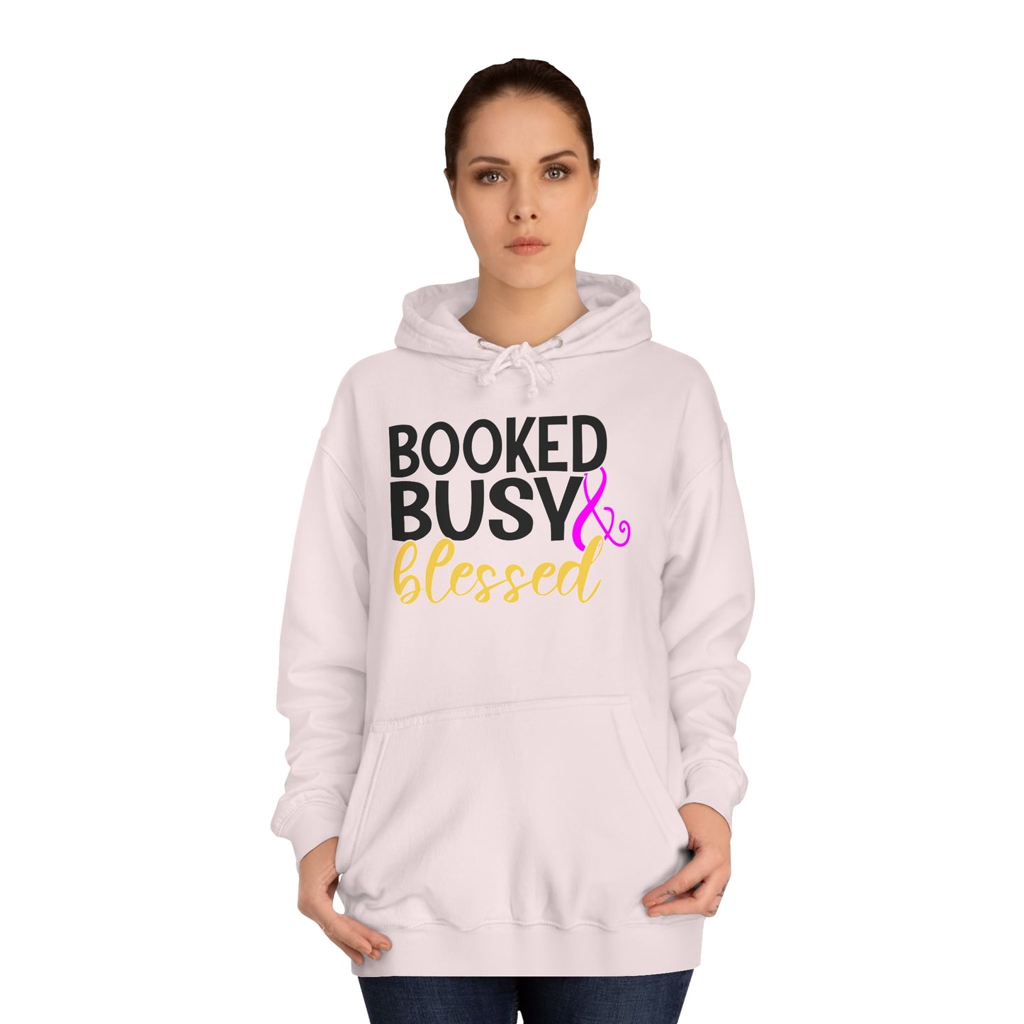 Booked Busy & Blessed Hoodie - Unisex College Style