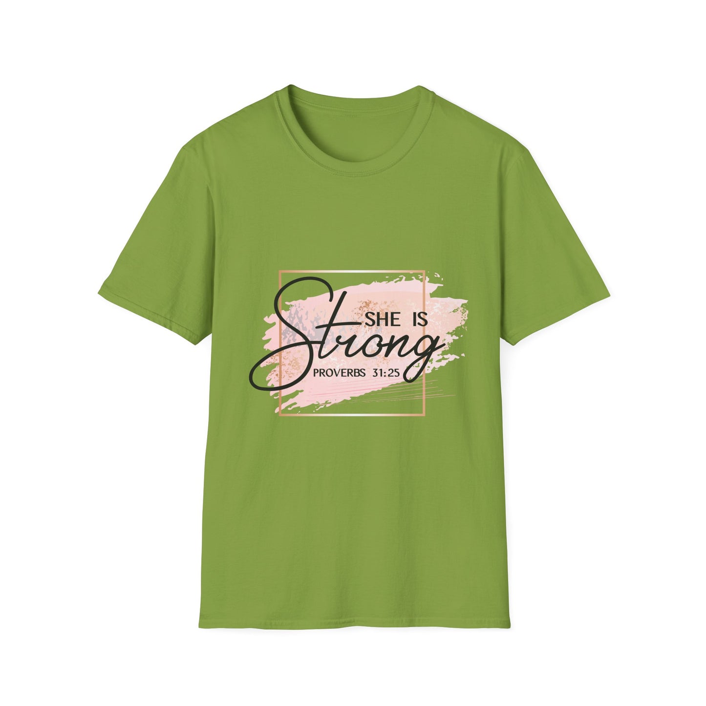 Empowering Proverbs 31:25 Unisex Softstyle T-Shirt