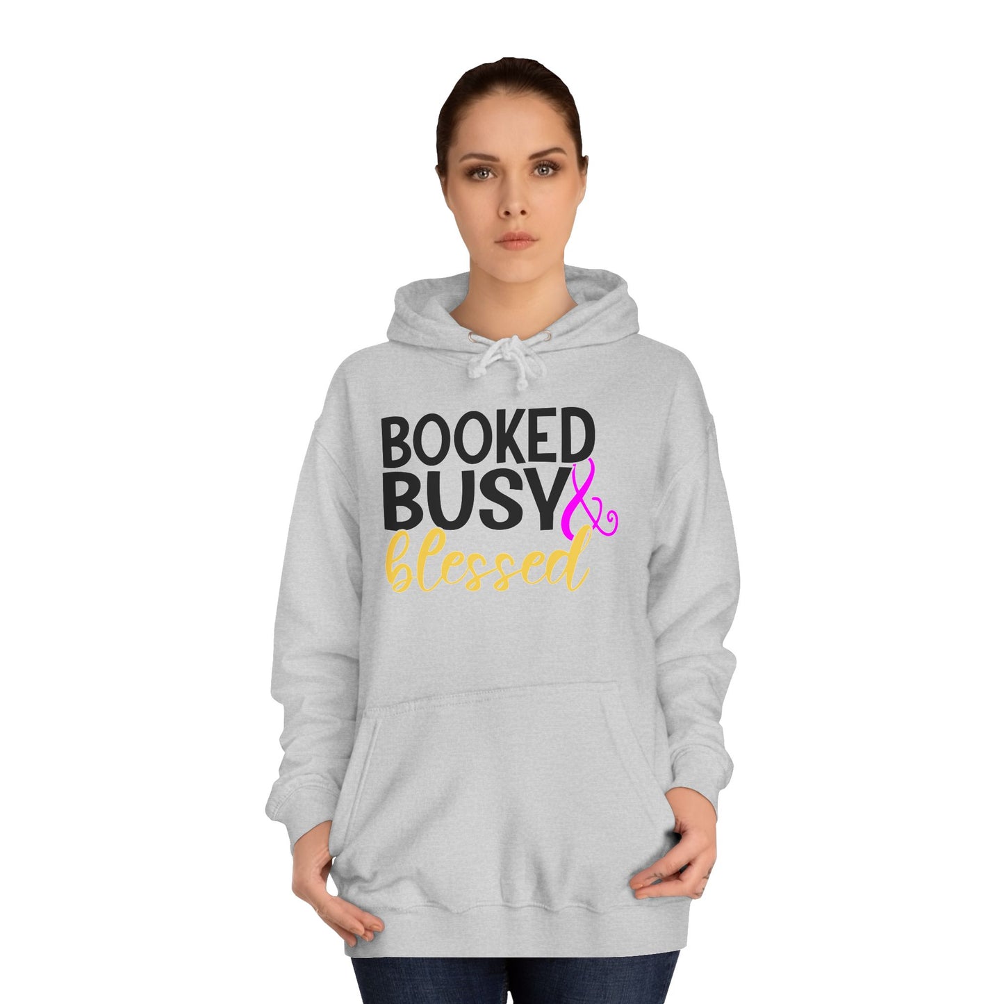 Booked Busy & Blessed Hoodie - Unisex College Style