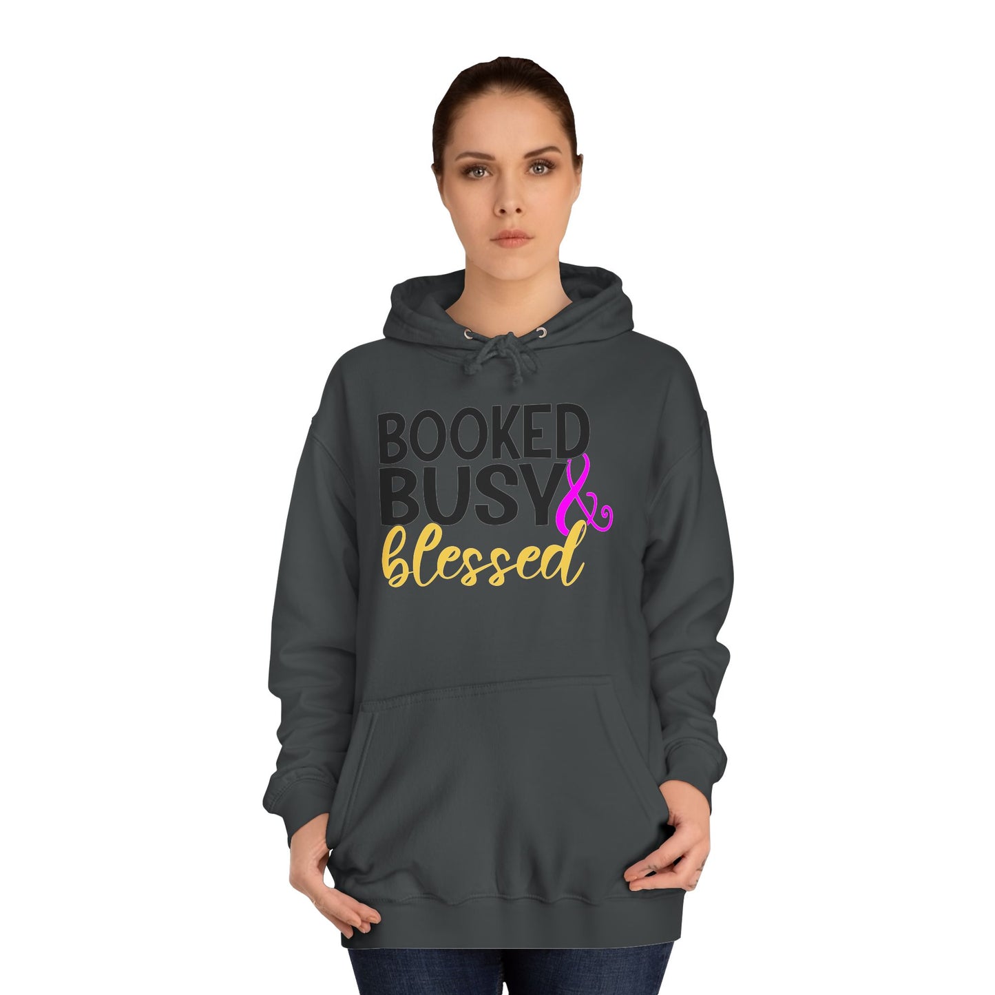 Booked Busy & Blessed Hoodie - Unisex College Style