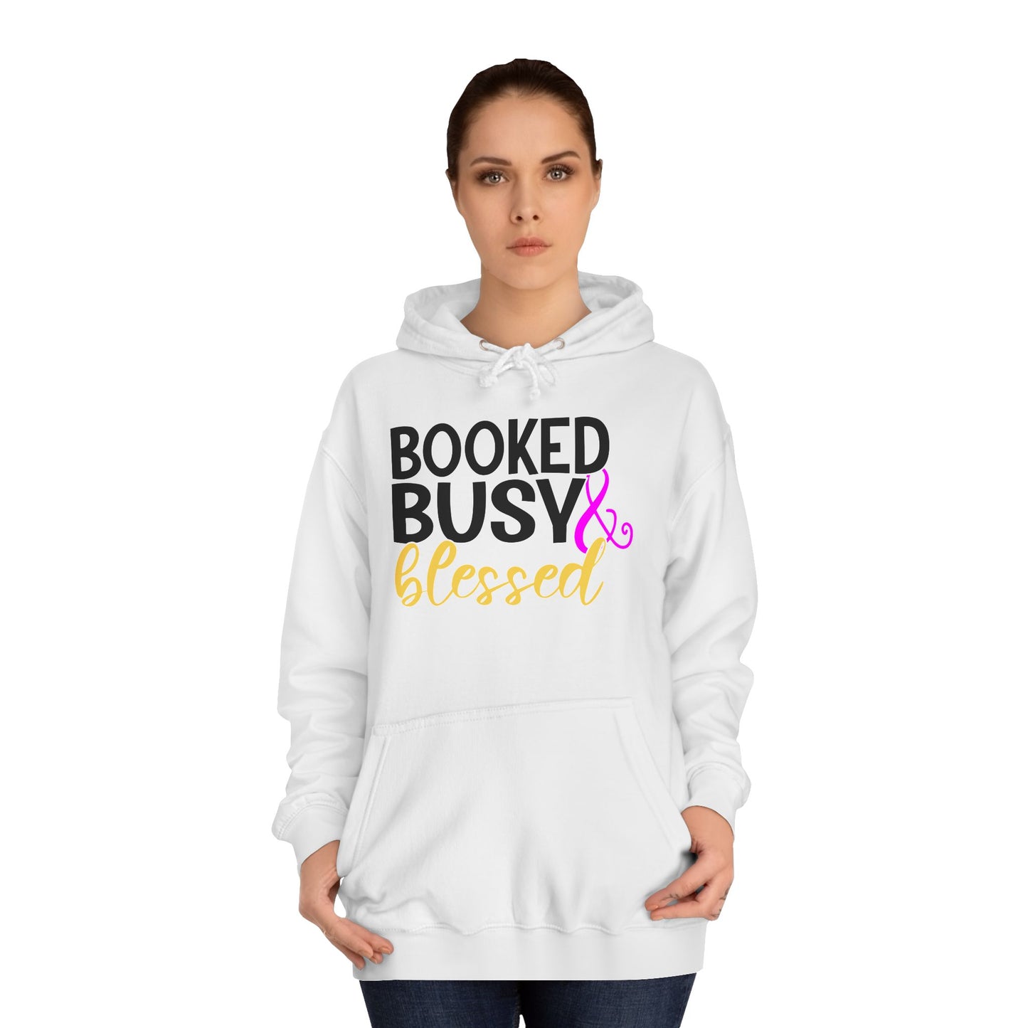 Booked Busy & Blessed Hoodie - Unisex College Style