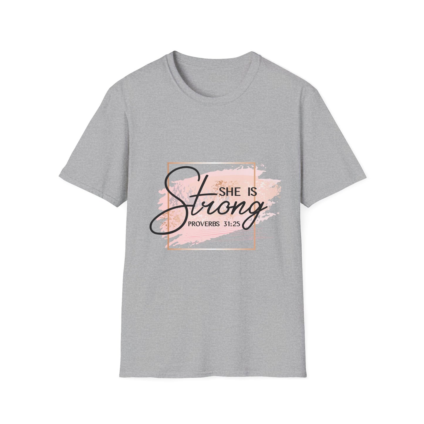 Empowering Proverbs 31:25 Unisex Softstyle T-Shirt