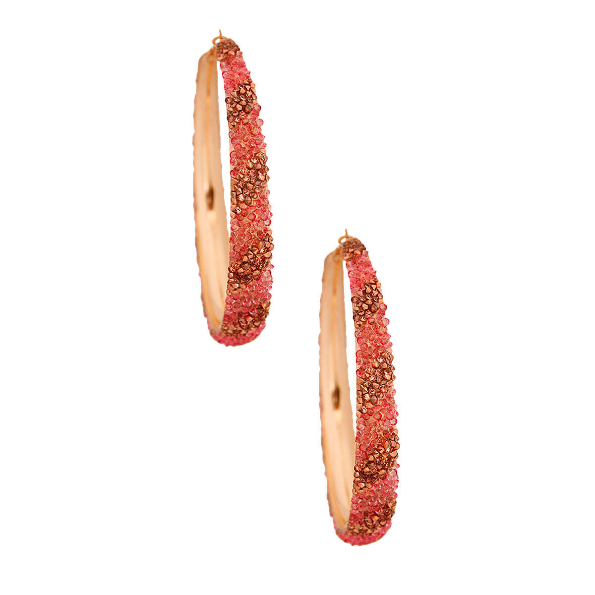 Pink Stripe Crusted Hoops